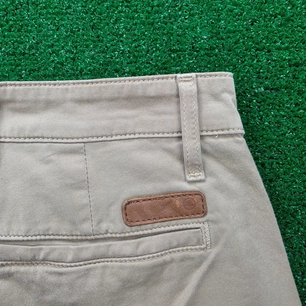 AG Adriano Goldschmied The Griffin Relaxed Shorts Mens 30R Tan Flat Front Preppy